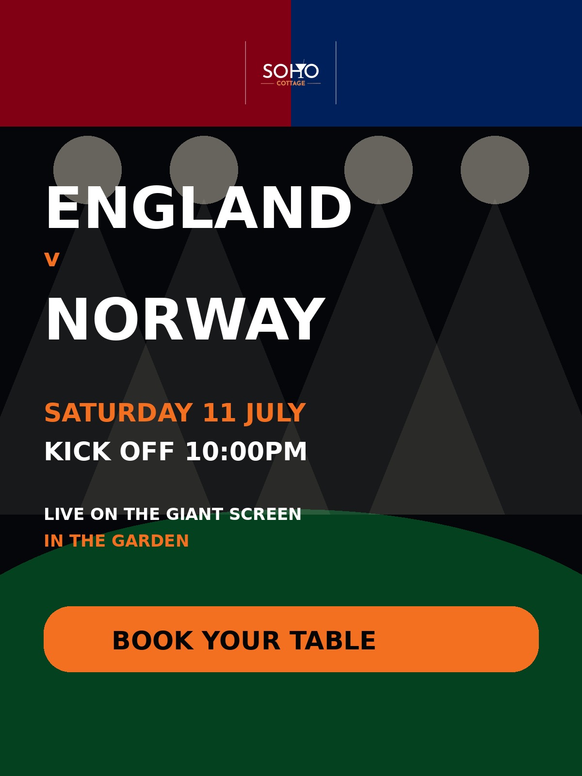 England v Norway event poster